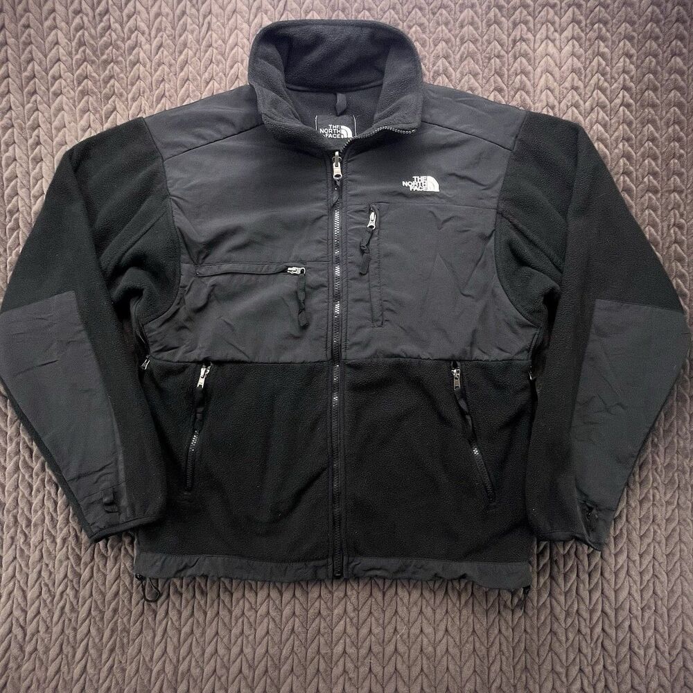 The North Face Denali Jacket Mens Large Black Fleece Full Zip Polartec Outdoors